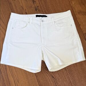 Calvin Klein White Women's Denim Shorts - Classic Five-Pocket